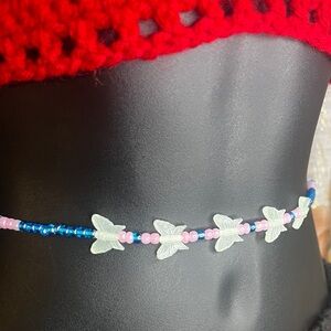 Glow butterflies Waist bead